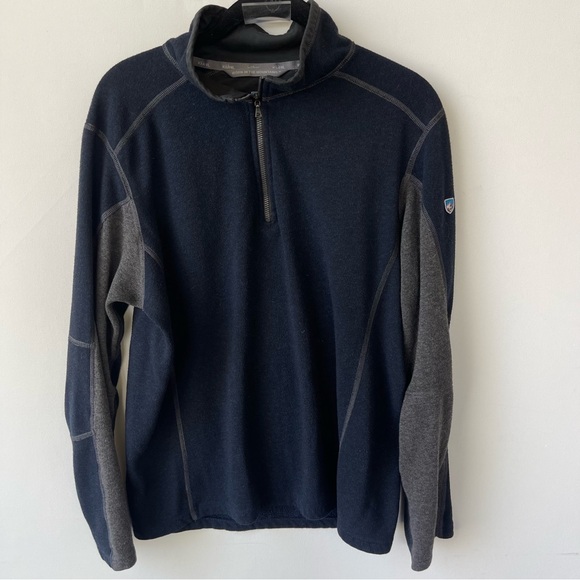 Kuhl Other - Kuhl Kashmira Men's Revel 1/4 Zip in Grey and Blue size medium